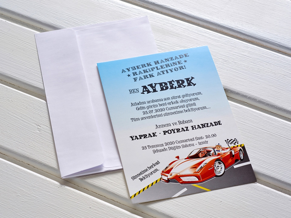 Aras Sünnet Davetiyesi -
                        5004