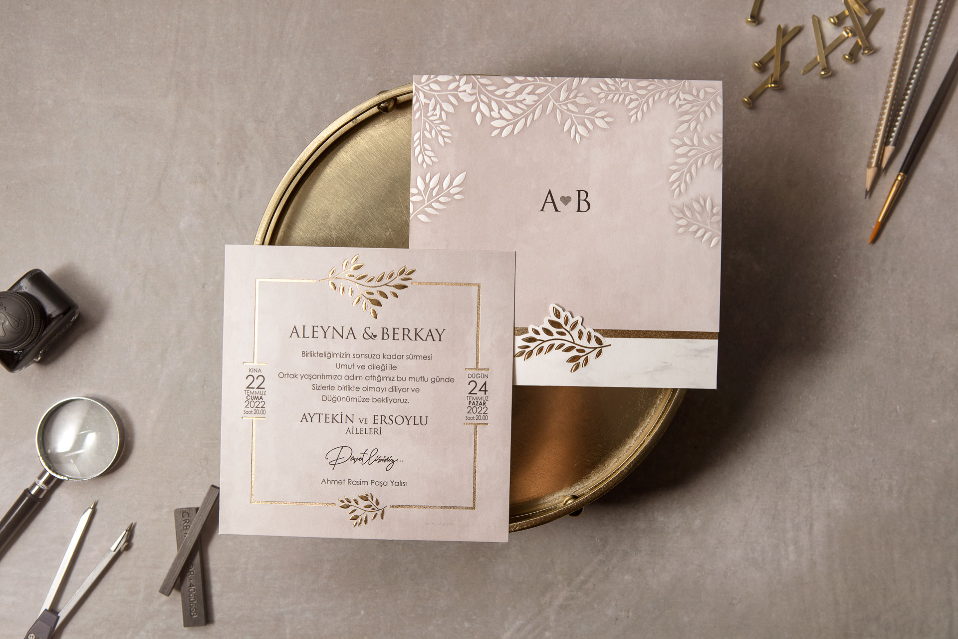 Wedding Düğün Davetiyesi -
                        8394