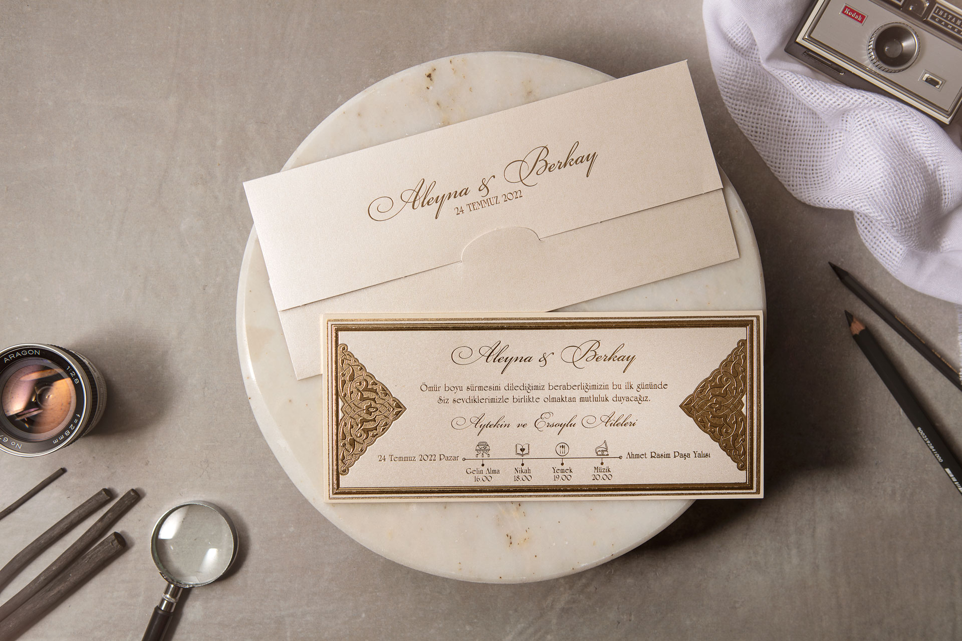 Wedding Düğün Davetiyesi -
                        8393