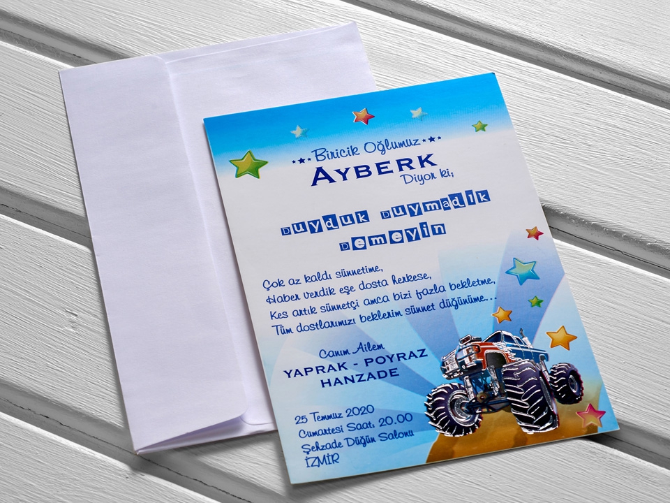 Aras Sünnet Davetiyesi -
                        4946