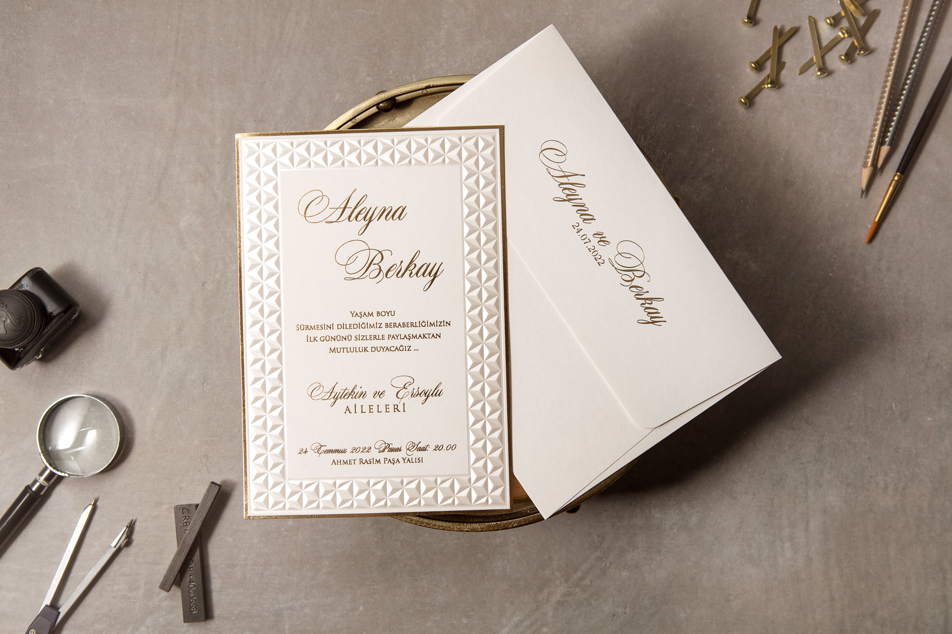 Wedding Düğün Davetiyesi -
                        8411