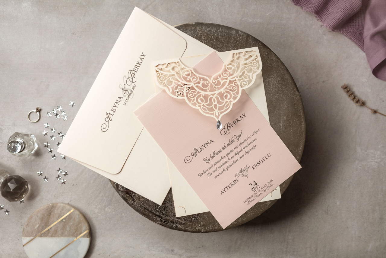 Wedding Düğün Davetiyesi -
                        8377