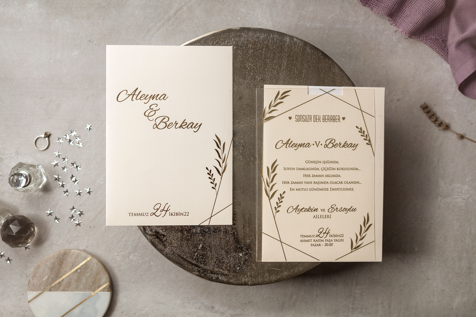 Wedding Düğün Davetiyesi -
                        8401