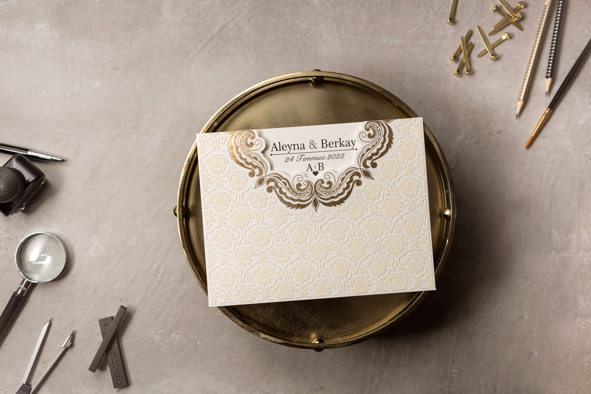 Wedding Düğün Davetiyesi -
                        8386