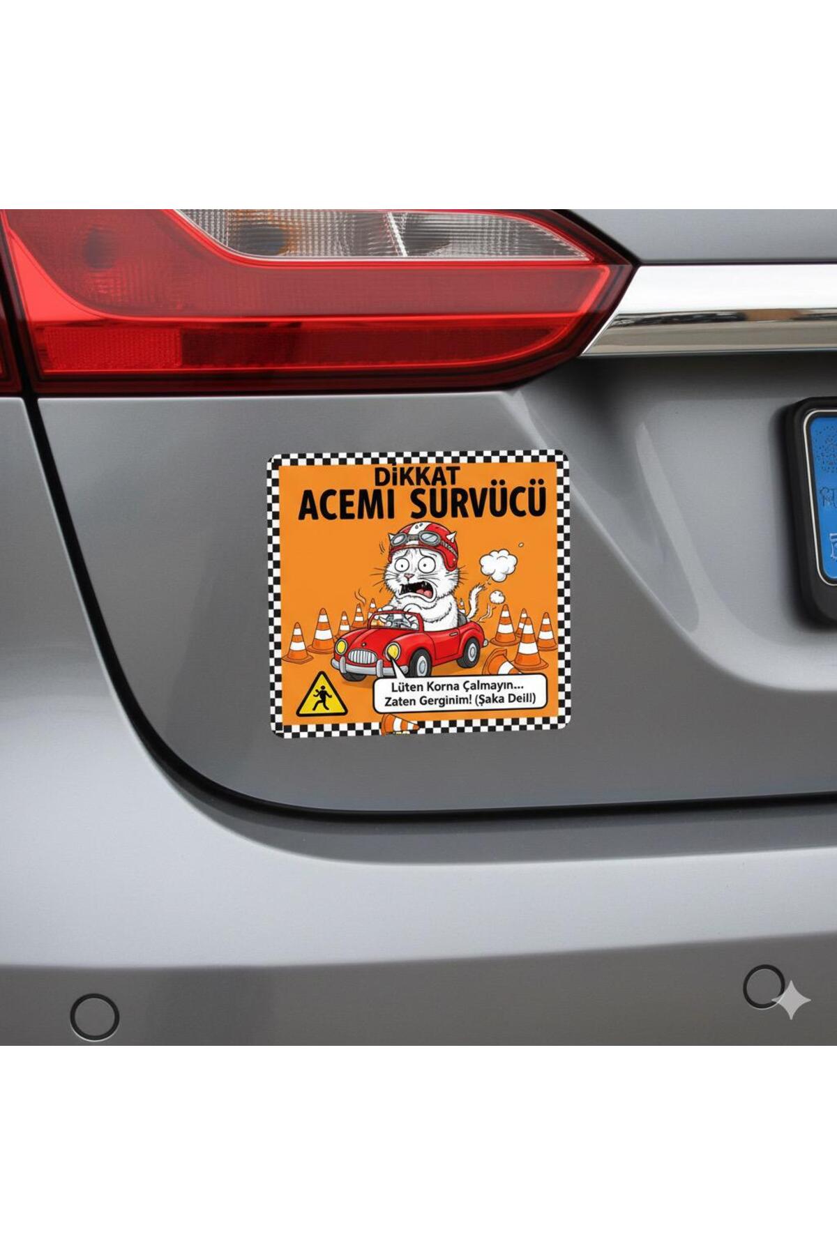 Acemi Surucu Etiketi Yeni Surucu Etiketi Dikkat Acemi Surucu