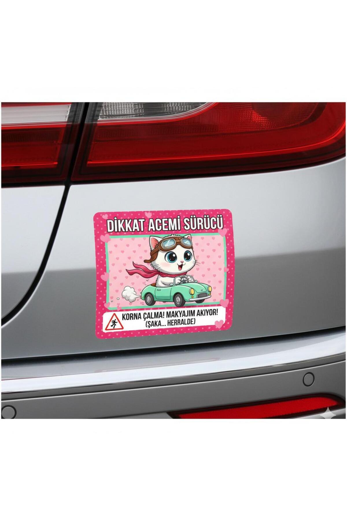 Acemi Surucu Etiketi Yeni Surucu Etiketi Dikkat Acemi Surucu