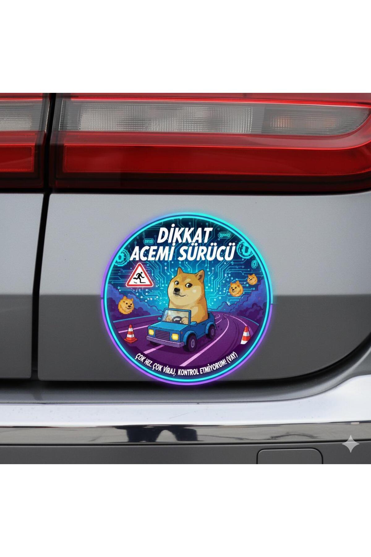 Acemi Surucu Etiketi Yeni Surucu Etiketi Dikkat Acemi Surucu