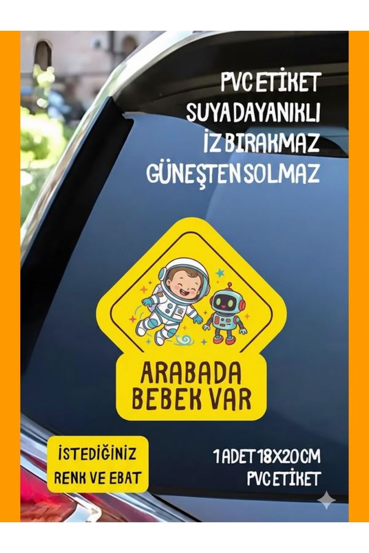 Dikkat Bebek Var Dikkat Arabada Bebek Var Etiketi
