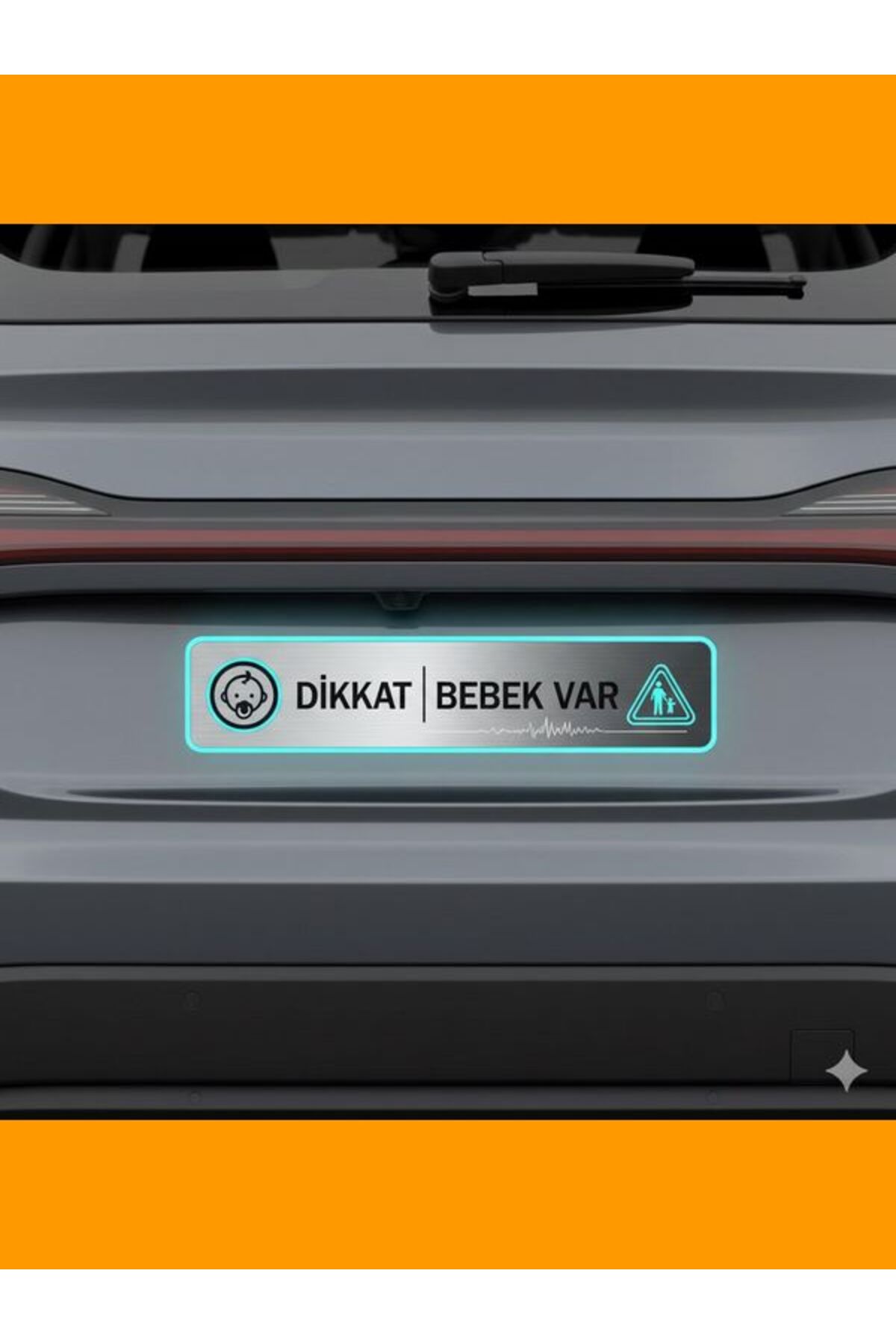 Dikkat Bebek Var Dikkat Arabada Bebek Var Etiketi