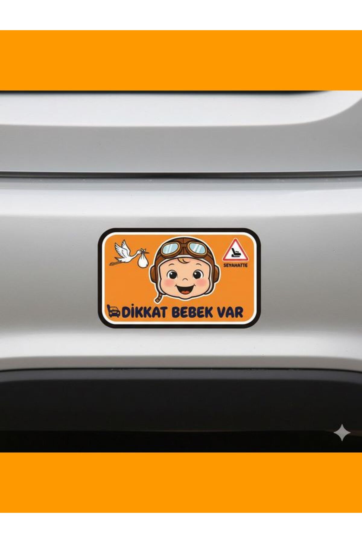 Dikkat Bebek Var Dikkat Arabada Bebek Var Etiketi