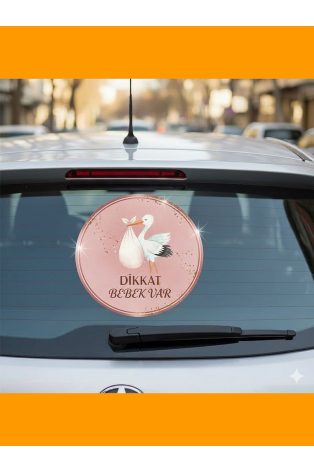 Dikkat Bebek Var Dikkat Arabada Bebek Var Etiketi