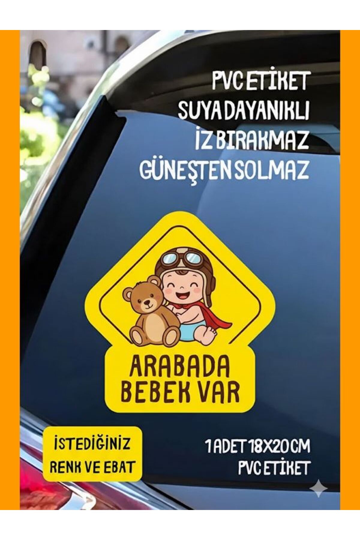 Dikkat Bebek Var Dikkat Arabada Bebek Var Etiketi