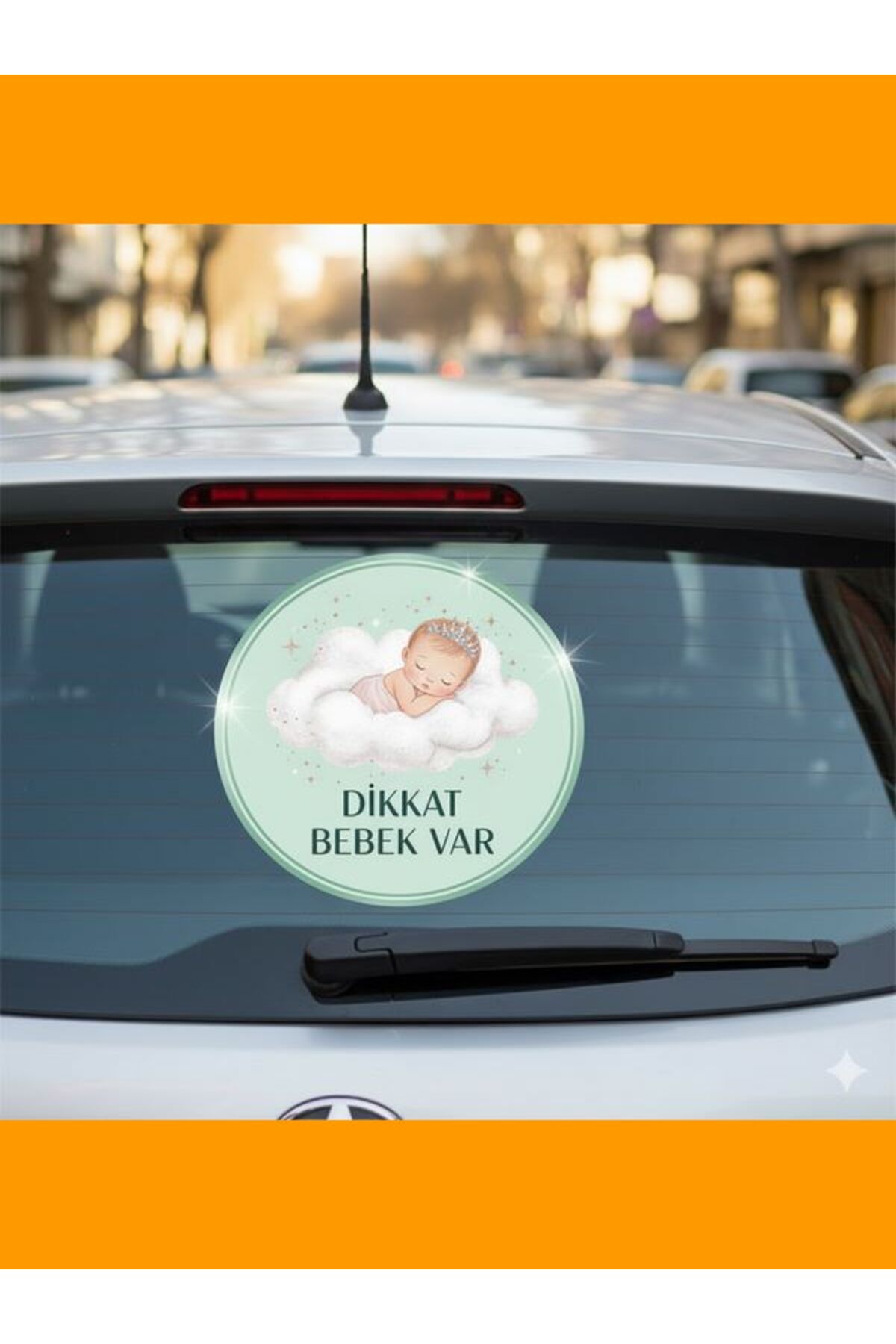 Dikkat Bebek Var Dikkat Arabada Bebek Var Etiketi