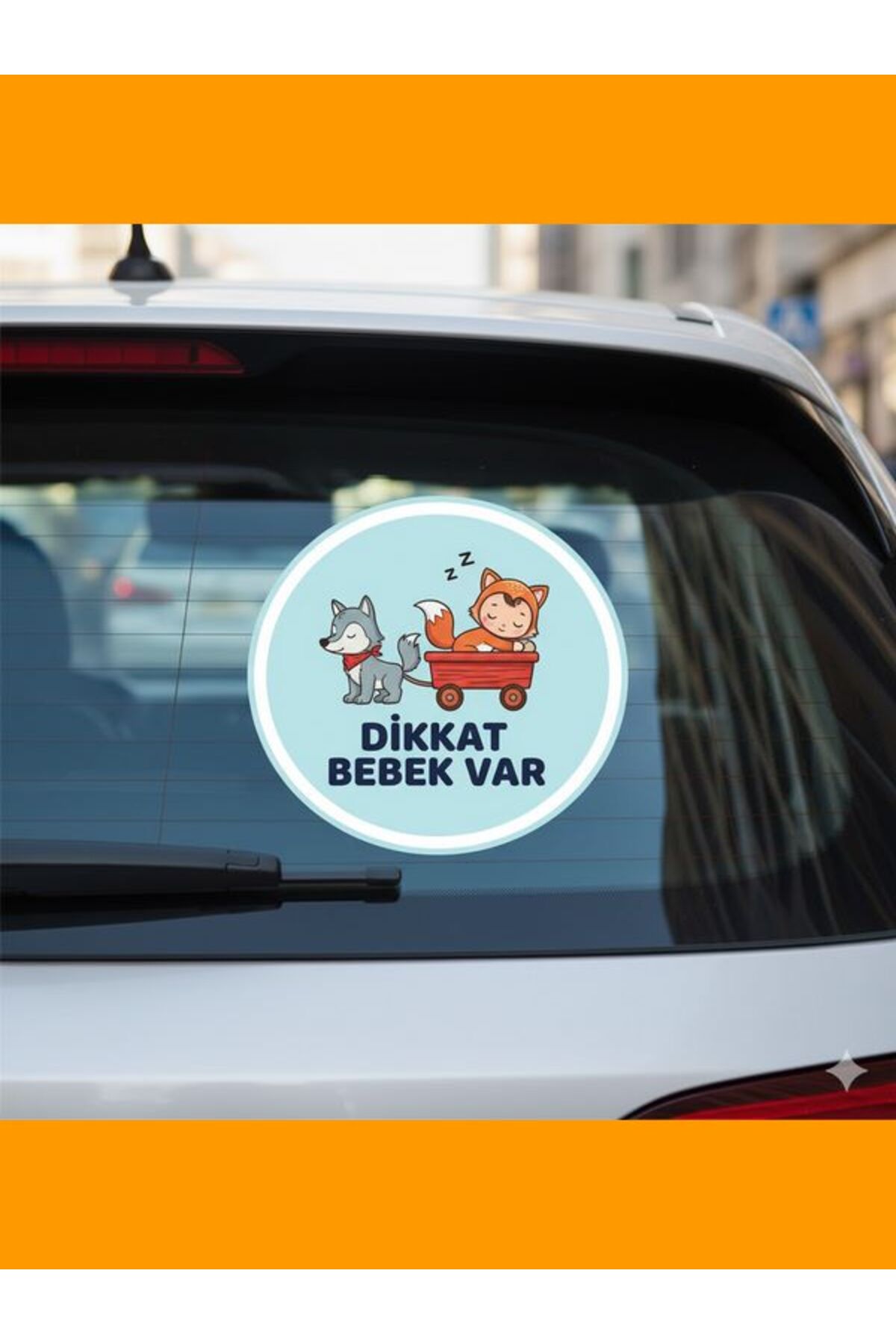 Dikkat Bebek Var Dikkat Arabada Bebek Var Etiketi
