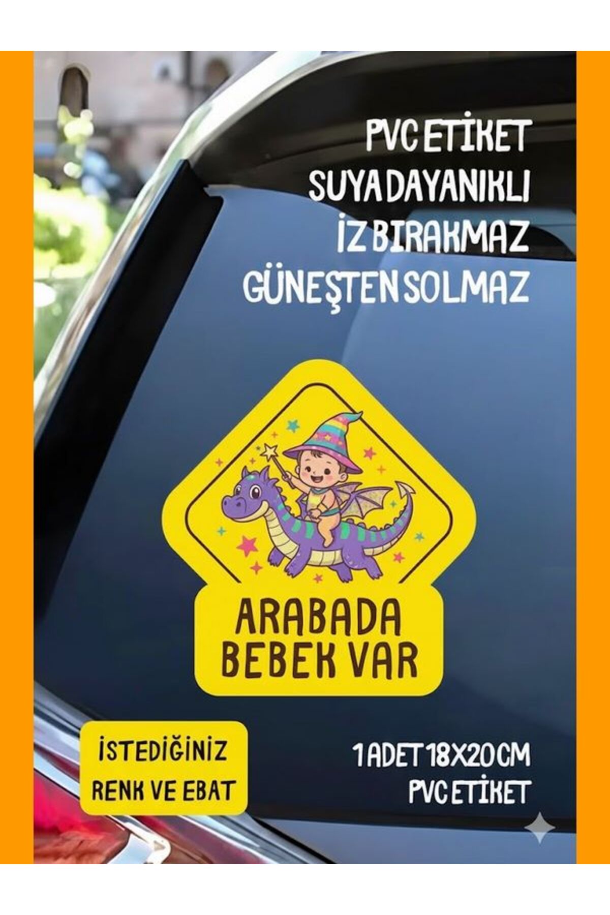 Dikkat Bebek Var Dikkat Arabada Bebek Var Etiketi