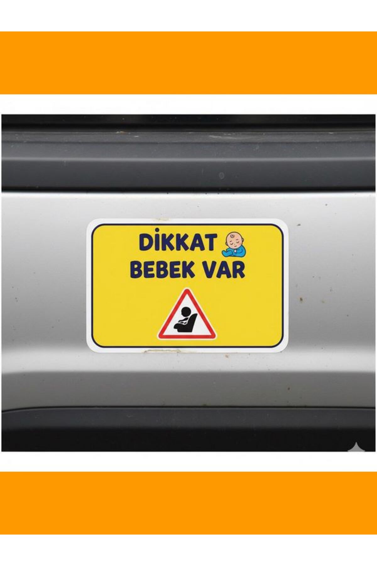 Dikkat Bebek Var Dikkat Arabada Bebek Var Etiketi