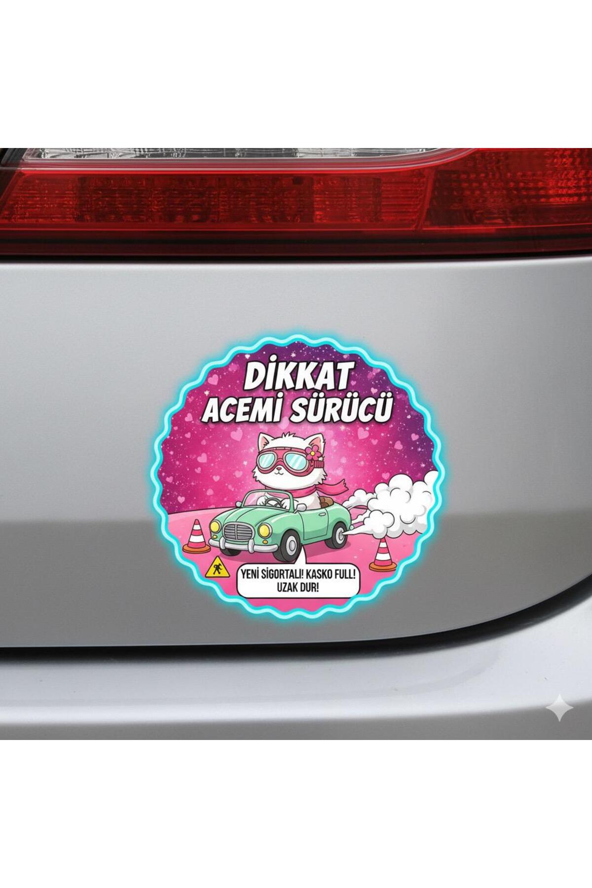 Acemi Surucu Etiketi Yeni Surucu Etiketi Dikkat Acemi Surucu