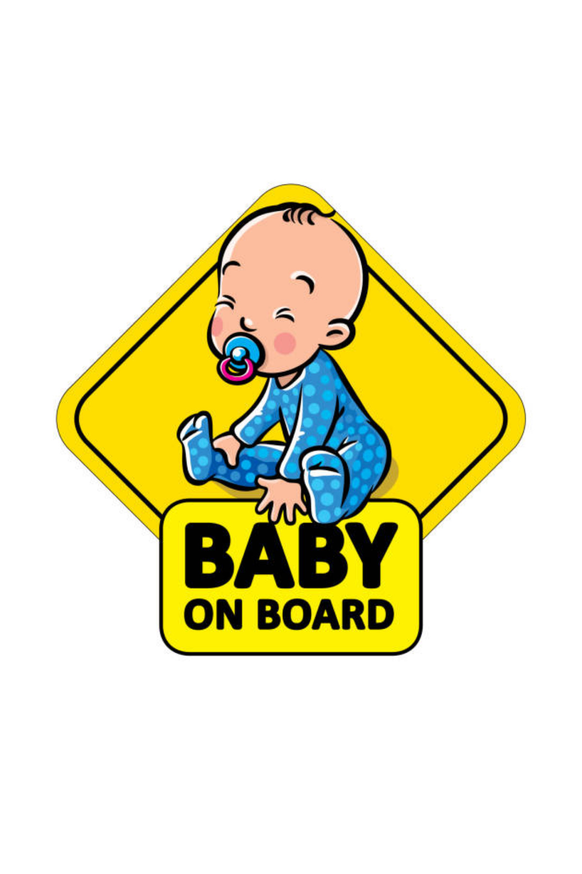Dikkat Arabada Bebek Var Araba Motosiklet Cam Etiket Sticker