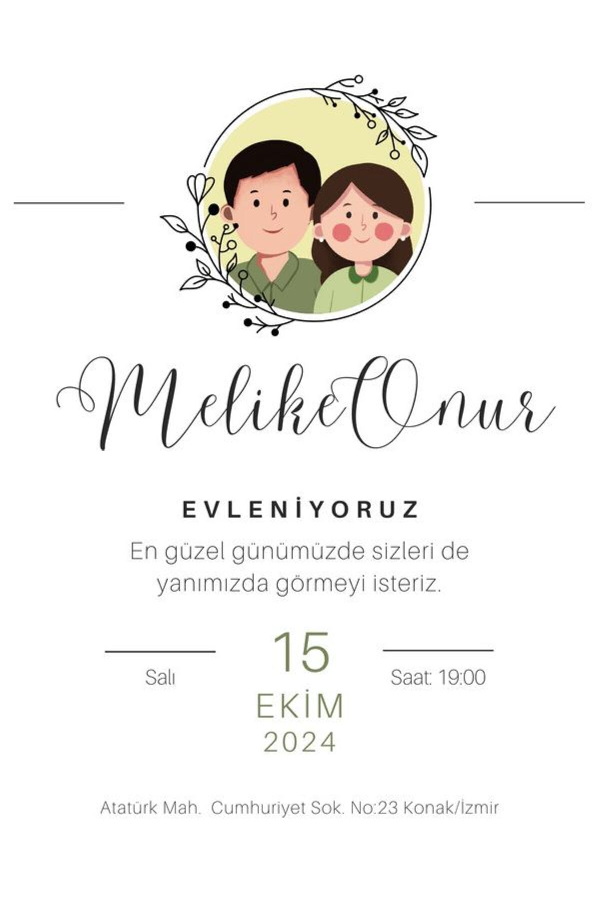 Premium Düğün Davetiyesi - Model 169