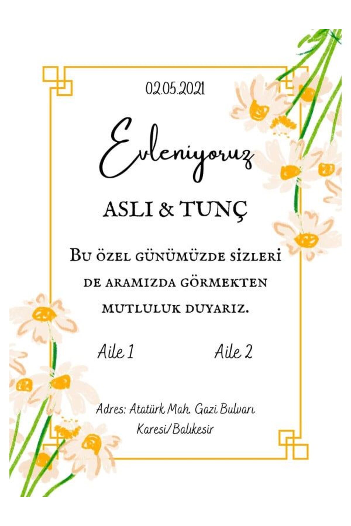 Elegans Düğün Davetiyesi - Model 440