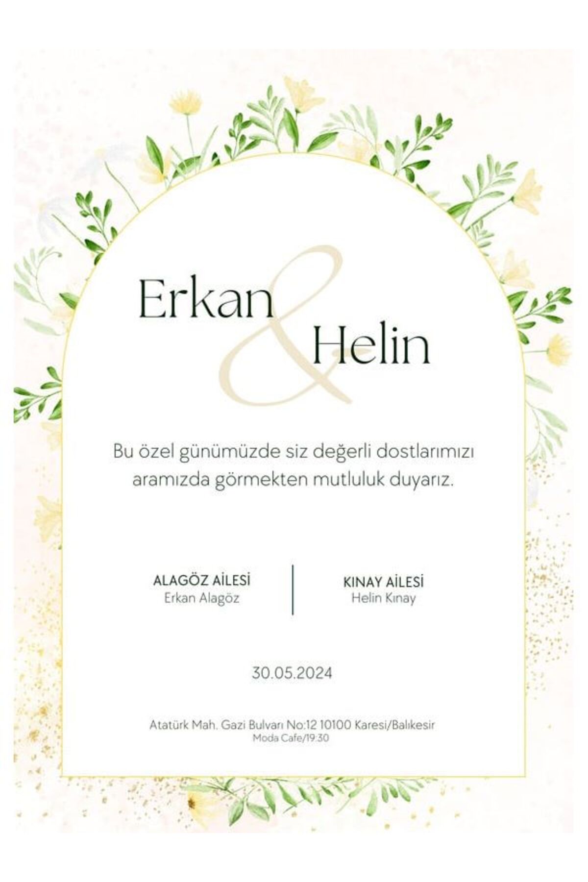 Lüks Düğün Davetiyesi - Model 318