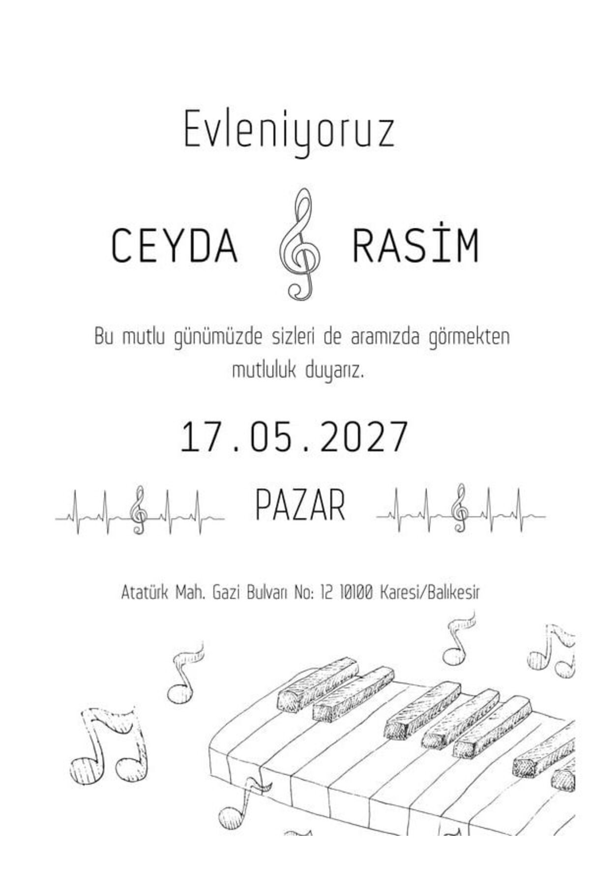 Premium Düğün Davetiyesi - Model 529