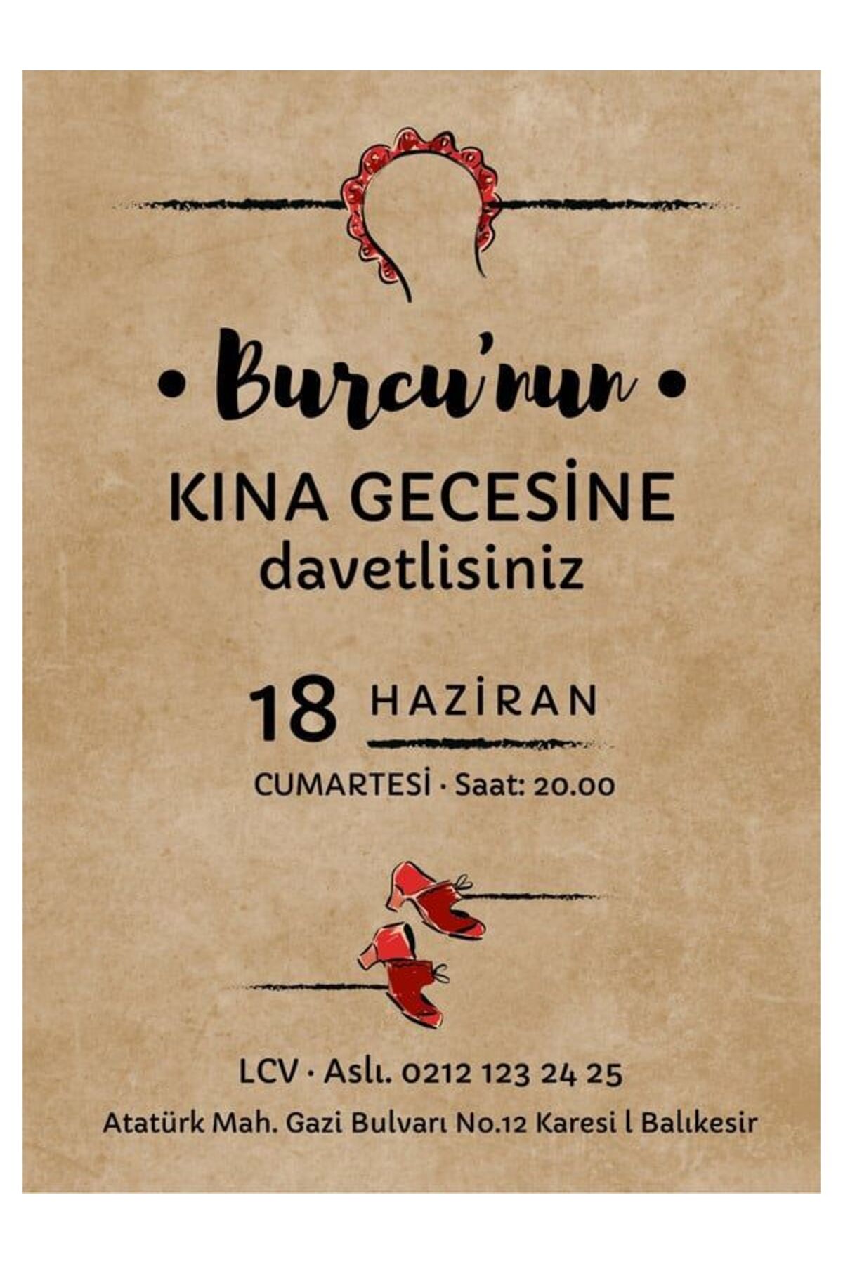 Premium Düğün Davetiyesi - Model 199