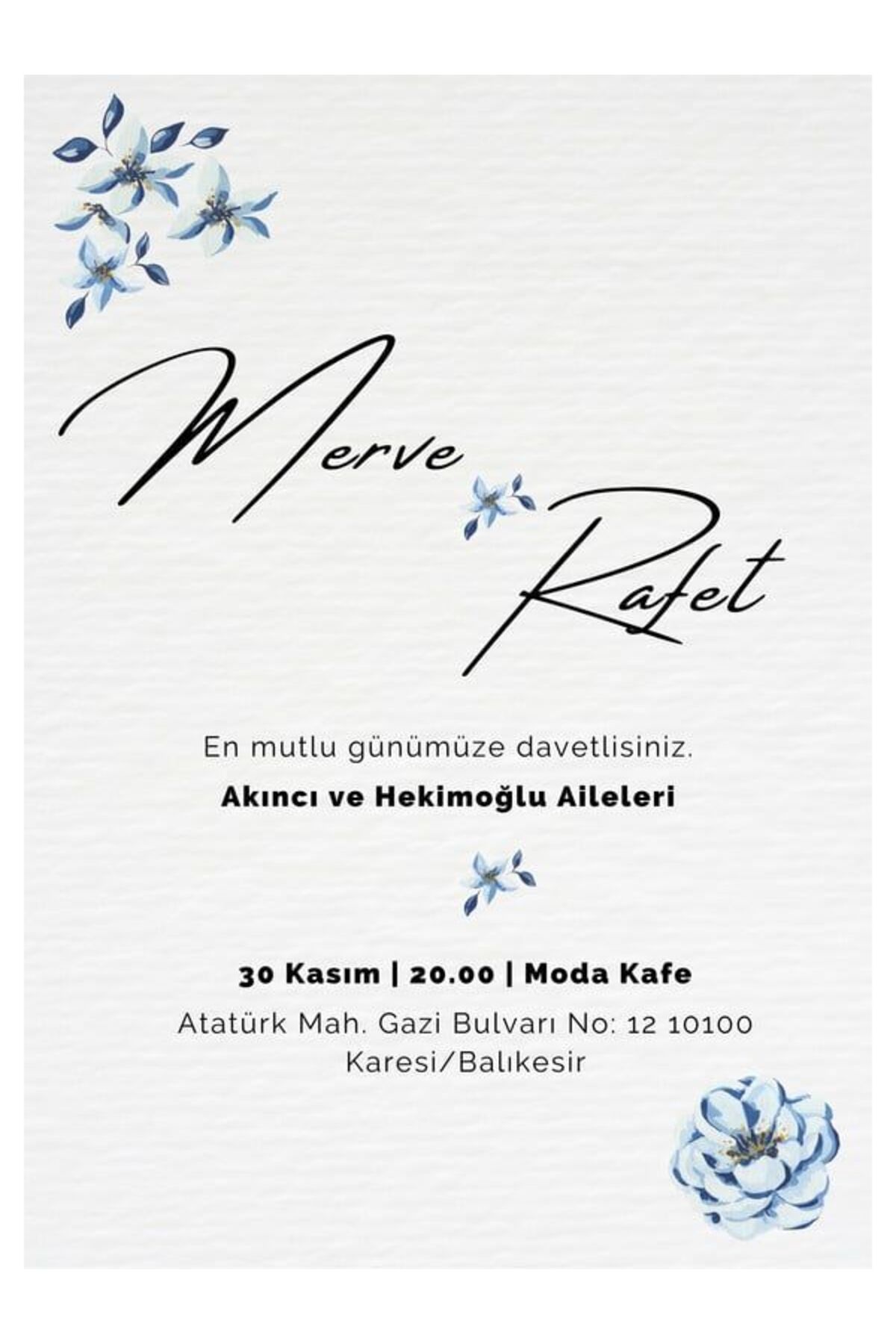 Göz Alıcı Düğün Davetiyesi - Model 472